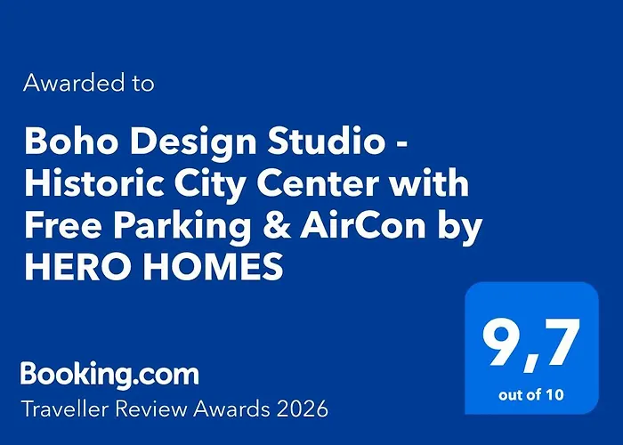 Boho Design - Historic Center With Free Parking & Aircon By Hero Homes *